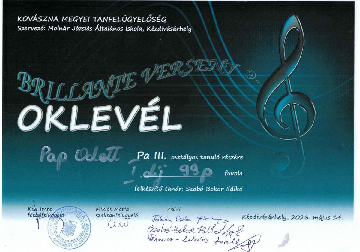 oklevél